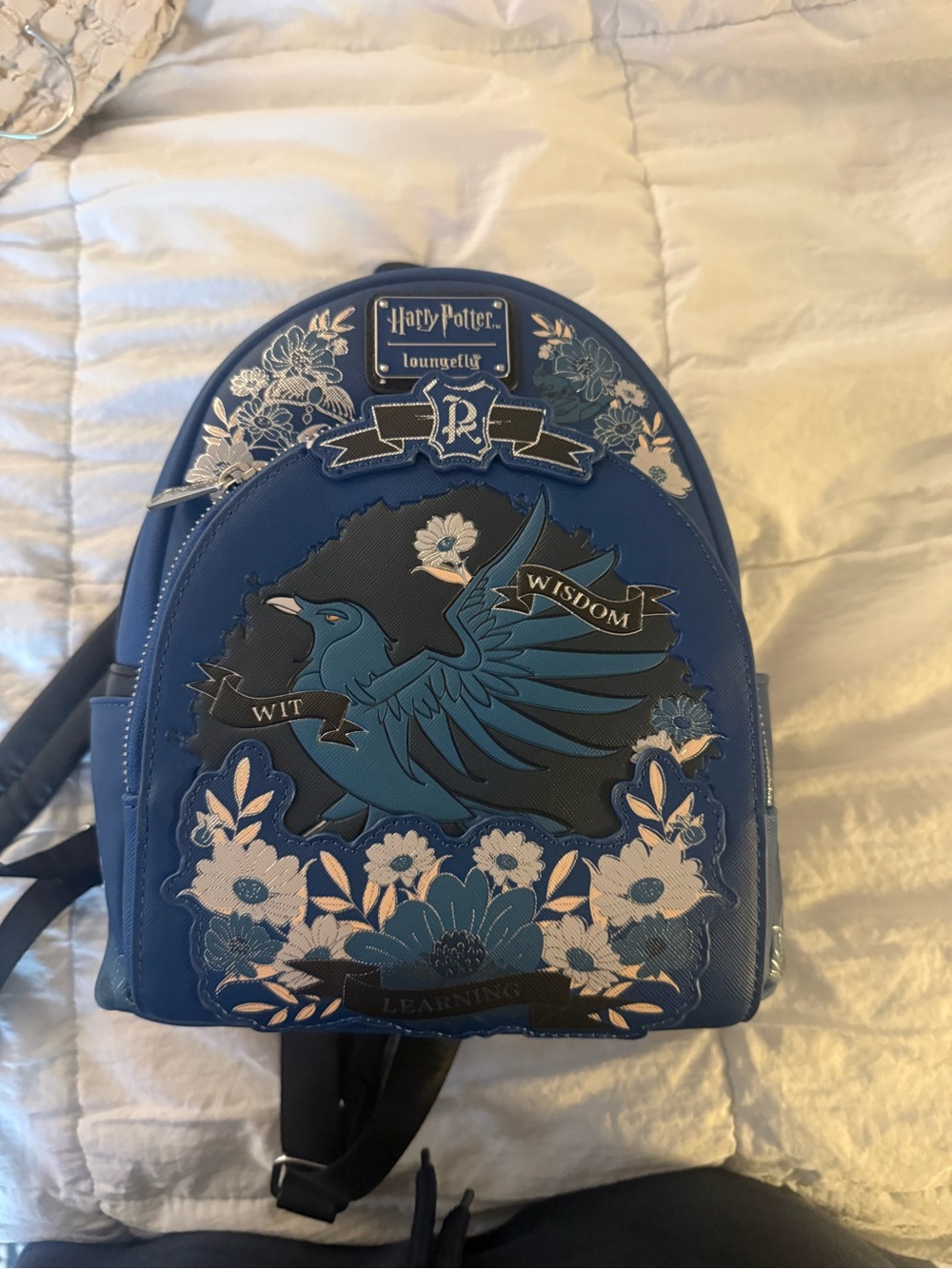 Warner Bros. Ravenclaw Blue Floral Mini Backpack
